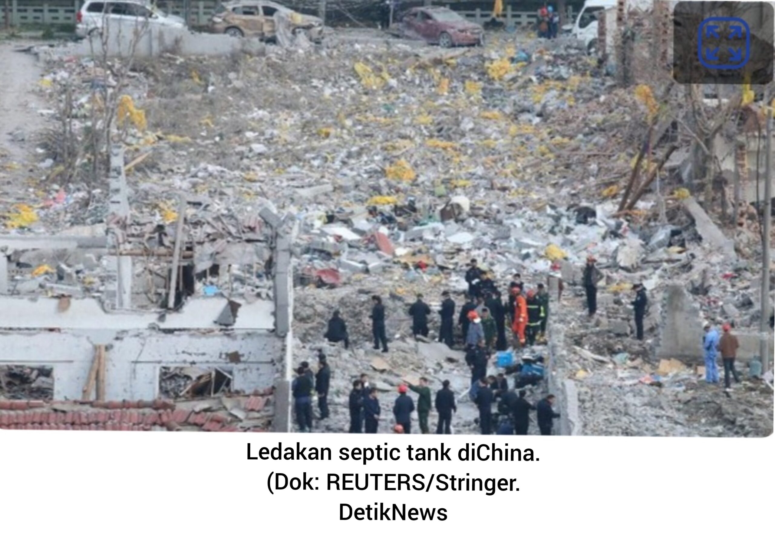 Septic Tank Meledak di Sebuah Pabrik di Tiongkok