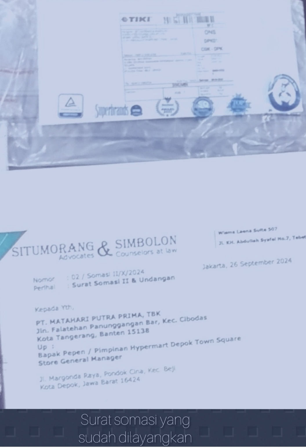 Karyawan Hypermart Depok Town Square Bekerja Selama 16 Tahun Dipaksa Mengundurkan Diri Karena Dituduh Memakan Biskuit Seharga Sepuluh Ribu, Kuasa Hukum: Kami Akan Tempuh Jalur Hukum