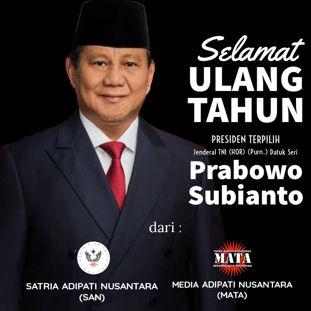 Selamat Ulang Tahun Prabowo Subianto