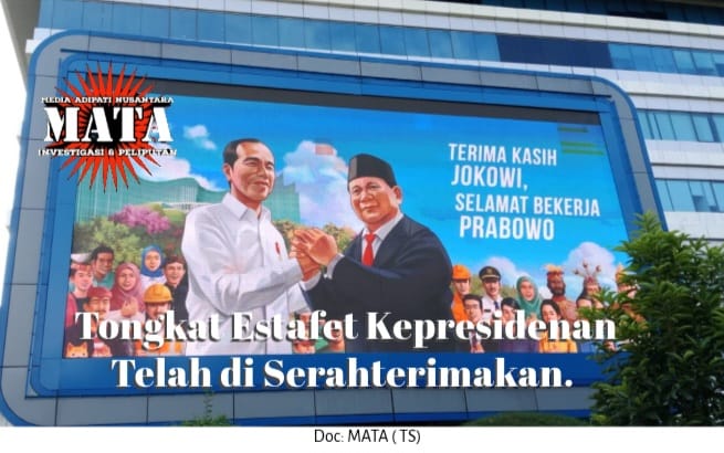 Tongkat Estafet Kepresidenan Telah di Serahterimakan