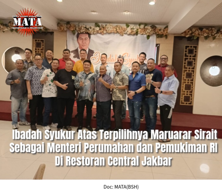 Ibadah Syukur Atas Terpilihnya Maruarar Sirait Sebagai Menteri Perumahan dan Pemukiman RI Di Restoran Central Jakbar