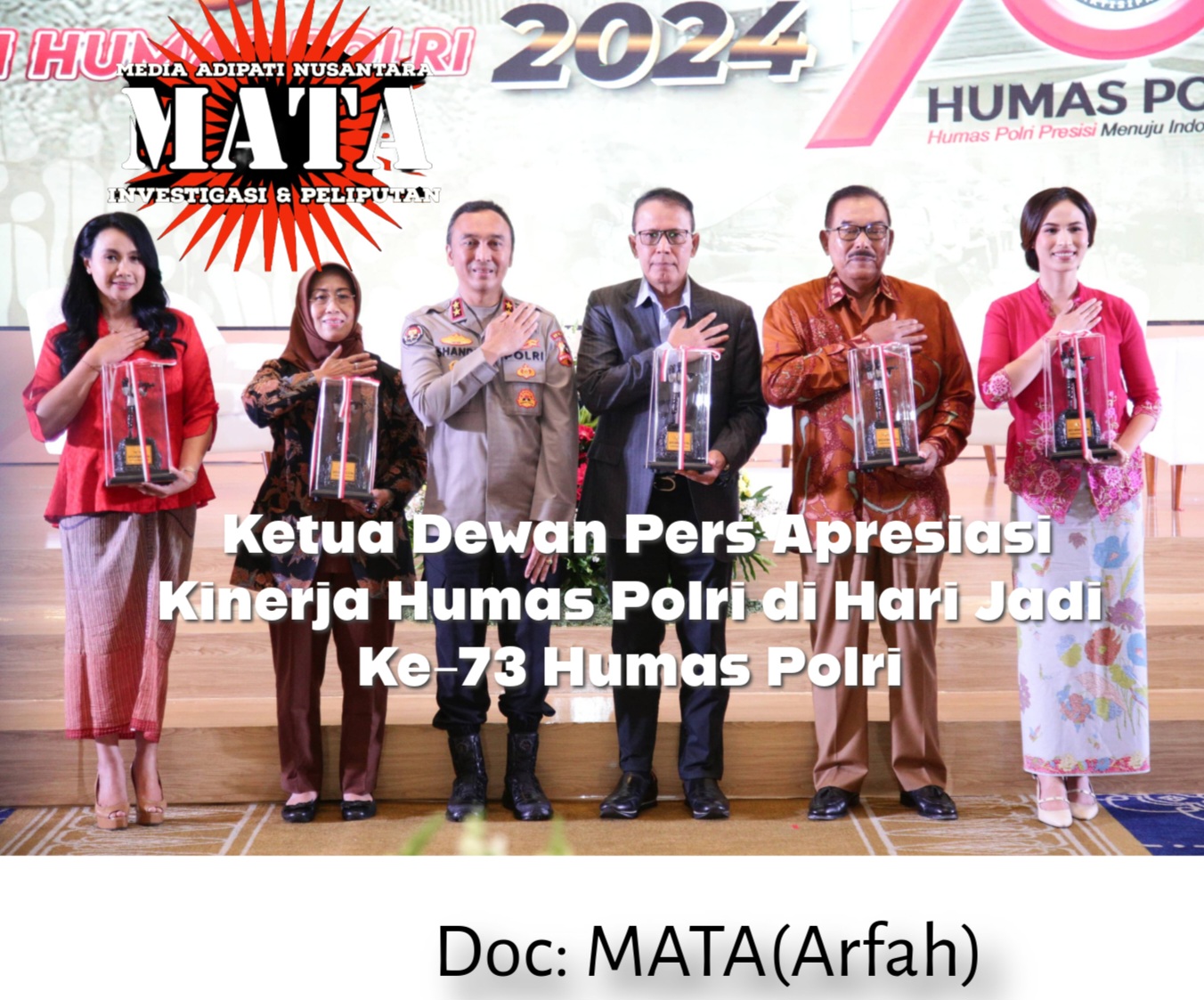 Ketua Dewan Pers Apresiasi Kinerja Humas Polri di Hari Jadi Ke-73 Humas Polri
