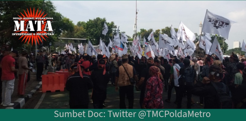 Unjuk Rasa di Depan Gedung DPR/MPR RI dan Kawasan Patung Kuda