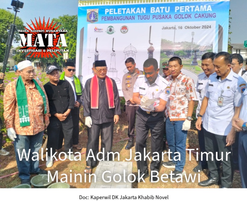WALIKOTA ADM JAKARTA TIMUR MAININ GOLOK BETAWI