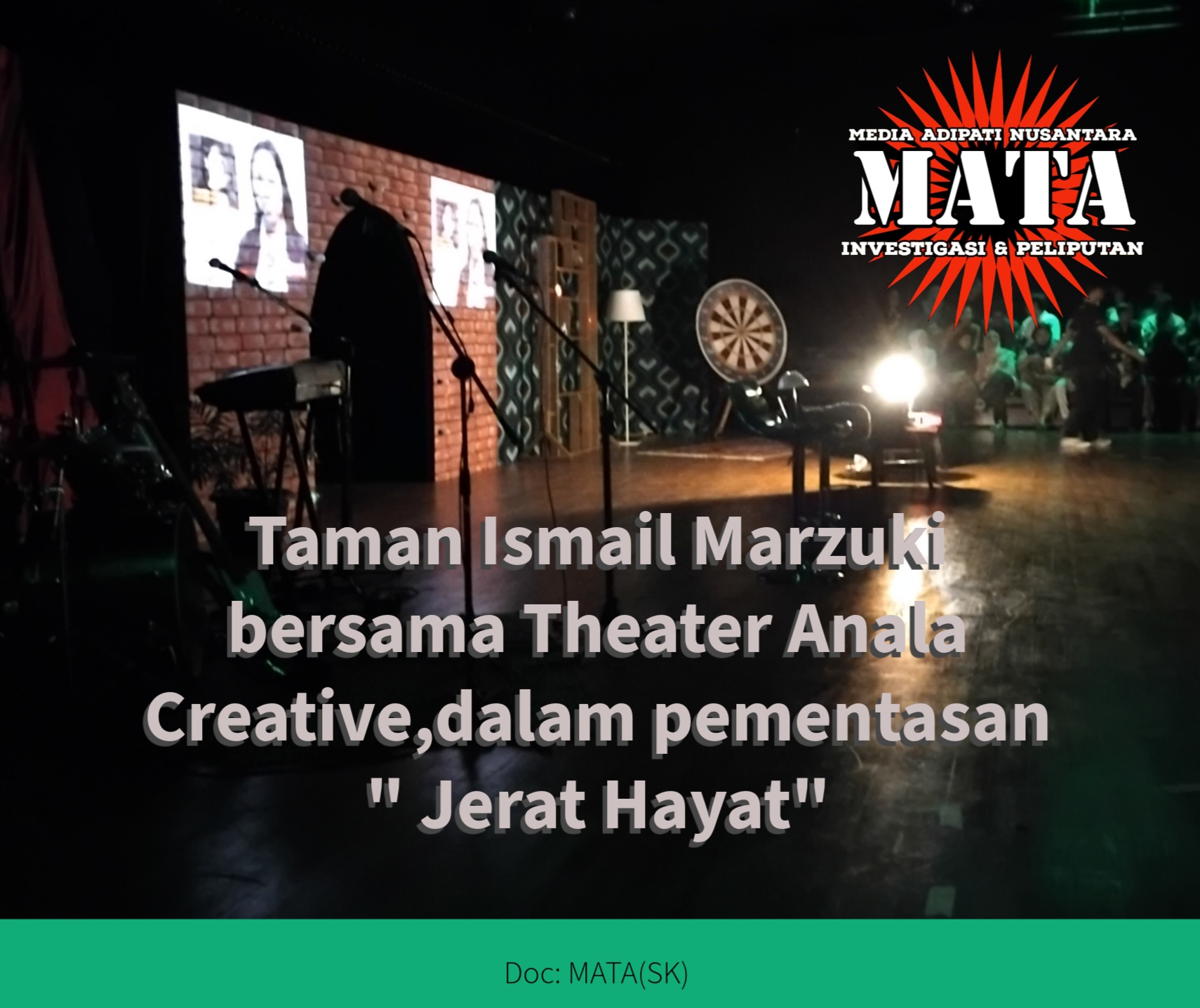 Festival Theater Tingkat Nasional 2024 di Taman Ismail Marzuki Persembahan Theater Anala Creative, Dalam pementasan ” Jerat Hayat”