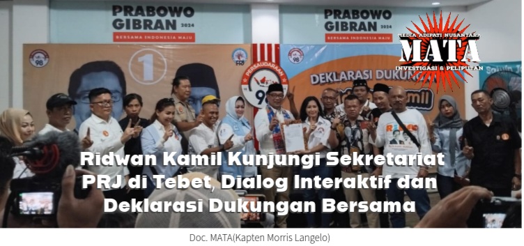 Ridwan Kamil Kunjungi Sekretariat PRJ di Tebet, Dialog Interaktif dan Deklarasi Dukungan Bersama