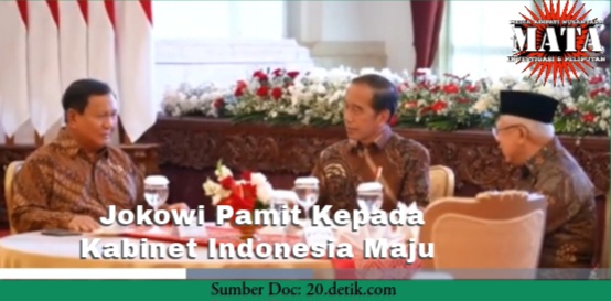 Jokowi Pamit Kepada Kabinet Indonesia Maju