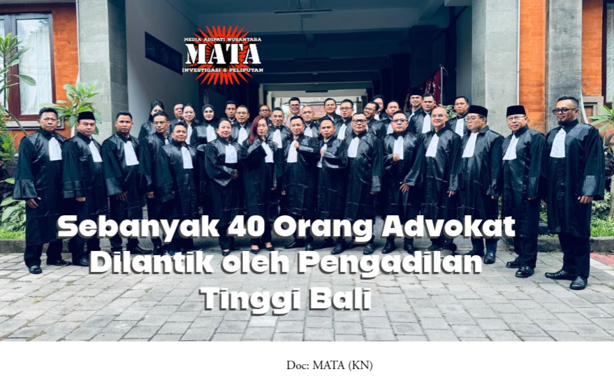 Sebanyak 40 Orang Advokat Dilantik oleh Pengadilan Tinggi Bali