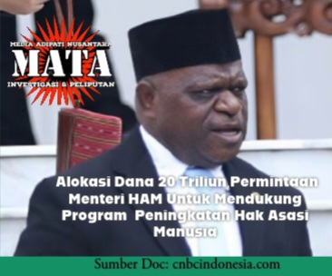Alokasi Dana 20 Triliun,Permintaan Menteri HAM Untuk Mendukung Program  Peningkatan Hak Asasi Manusia