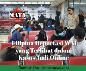 Filipina Deportasi WNI yang Terlibat dalam Kasus Judi Online