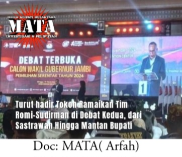 Turut hadir Tokoh Ramaikan Tim  Romi-Sudirman di Debat Kedua, dari Sastrawan Hingga Mantan Bupati
