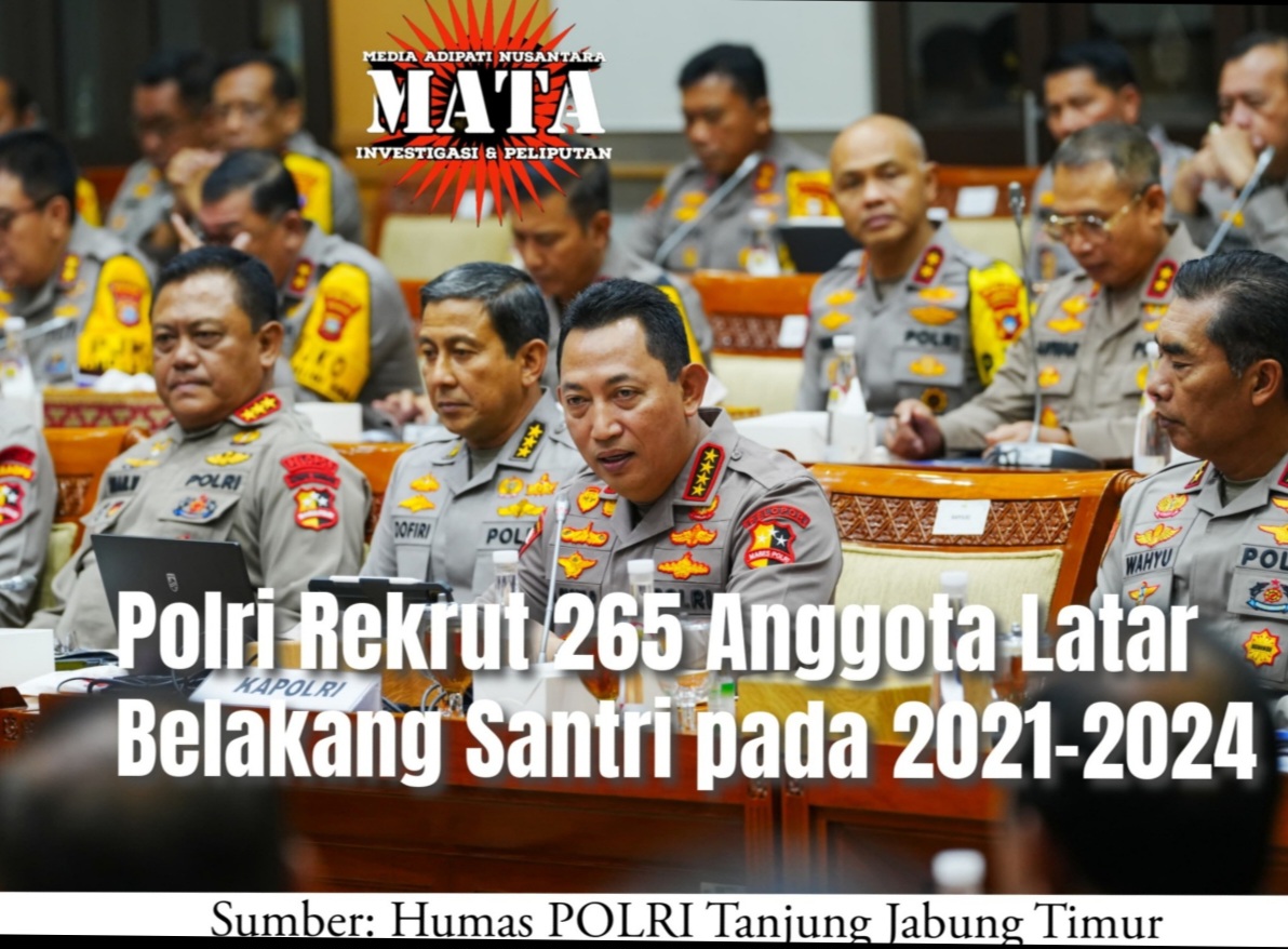 Polri Rekrut 265 Anggota Latar Belakang Santri pada 2021-2024