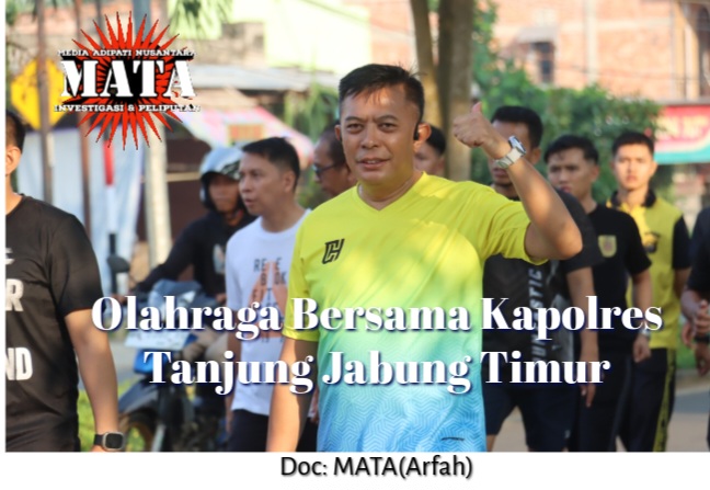 Olahraga Bersama Kapolres Tanjung Jabung Timur