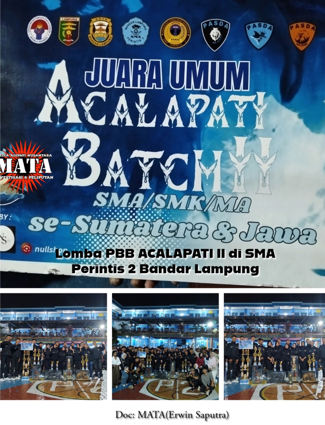 Lomba PBB ACALAPATI II di SMA Perintis 2 Bandar Lampung