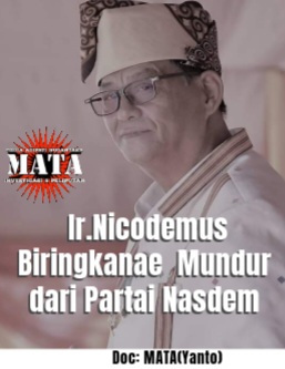 Ir.Nicodemus Biringkanae  Mundur dari Partai Nasdem