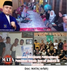 Suasana Menjelang Pencoblosan Pemilihan Kepala Daerah (Bupati) di Tanjabtim