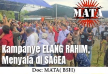 Kampanye ELANG RAHIM, Menyala di SAGEA