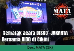 Semarak acara DISKO  JAKARTA Bersama RIDO di Cikini
