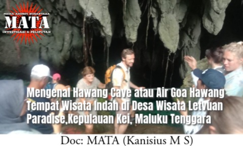Mengenal Hawang Cave atau Air Goa Hawang Tempat Wisata Indah di Desa Wisata Letvuan Paradise,Kepulauan Kei, Maluku Tenggara