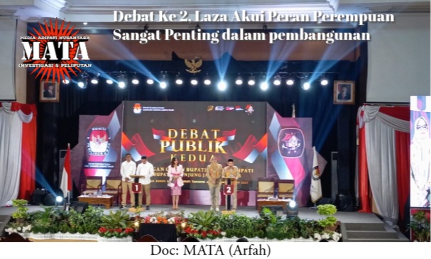 Debat Ke 2, Laza Akui Peran Perempuan Sangat Penting dalam pembangunan