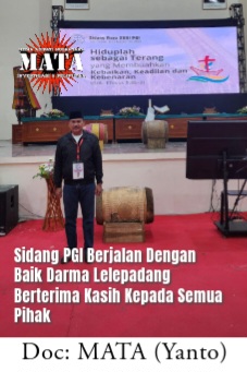 Sidang PGI Berjalan Dengan Baik Darma Lelepadang Berterima Kasih Kepada Semua Pihak
