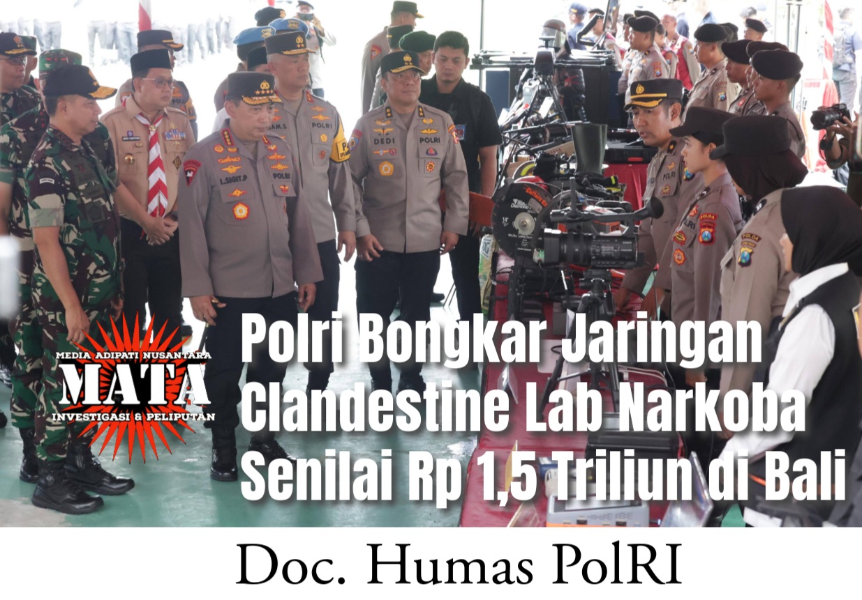 Polri Bongkar Jaringan Clandestine Lab Narkoba Senilai Rp 1,5 Triliun di Bali