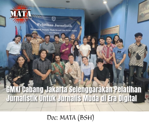GMKI Cabang Jakarta Selenggarakan Pelatihan Jurnalistik Untuk Jurnalis Muda di Era Digital