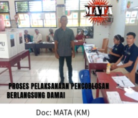PROSES PELAKSANAAN PENCOBLOSAN BERLANGSUNG DAMAI