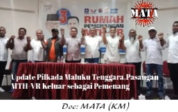 Update Pilkada Maluku Tenggara,Pasangan MTH-VR Keluar sebagai Pemenang