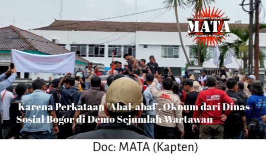 Karena Perkataan “Abal-abal”, Oknum dari Dinas Sosial Bogor di Demo Sejumlah Wartawan