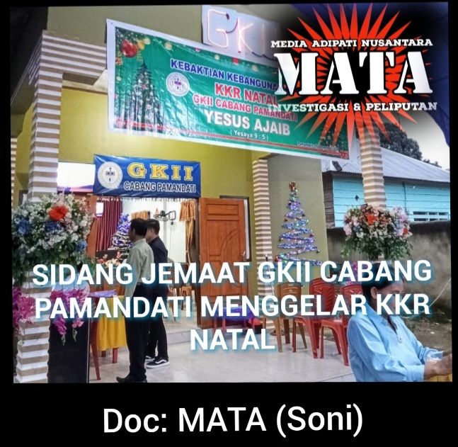 SIDANG JEMAAT GKII CABANG PAMANDATI MENGGELAR KKR NATAL