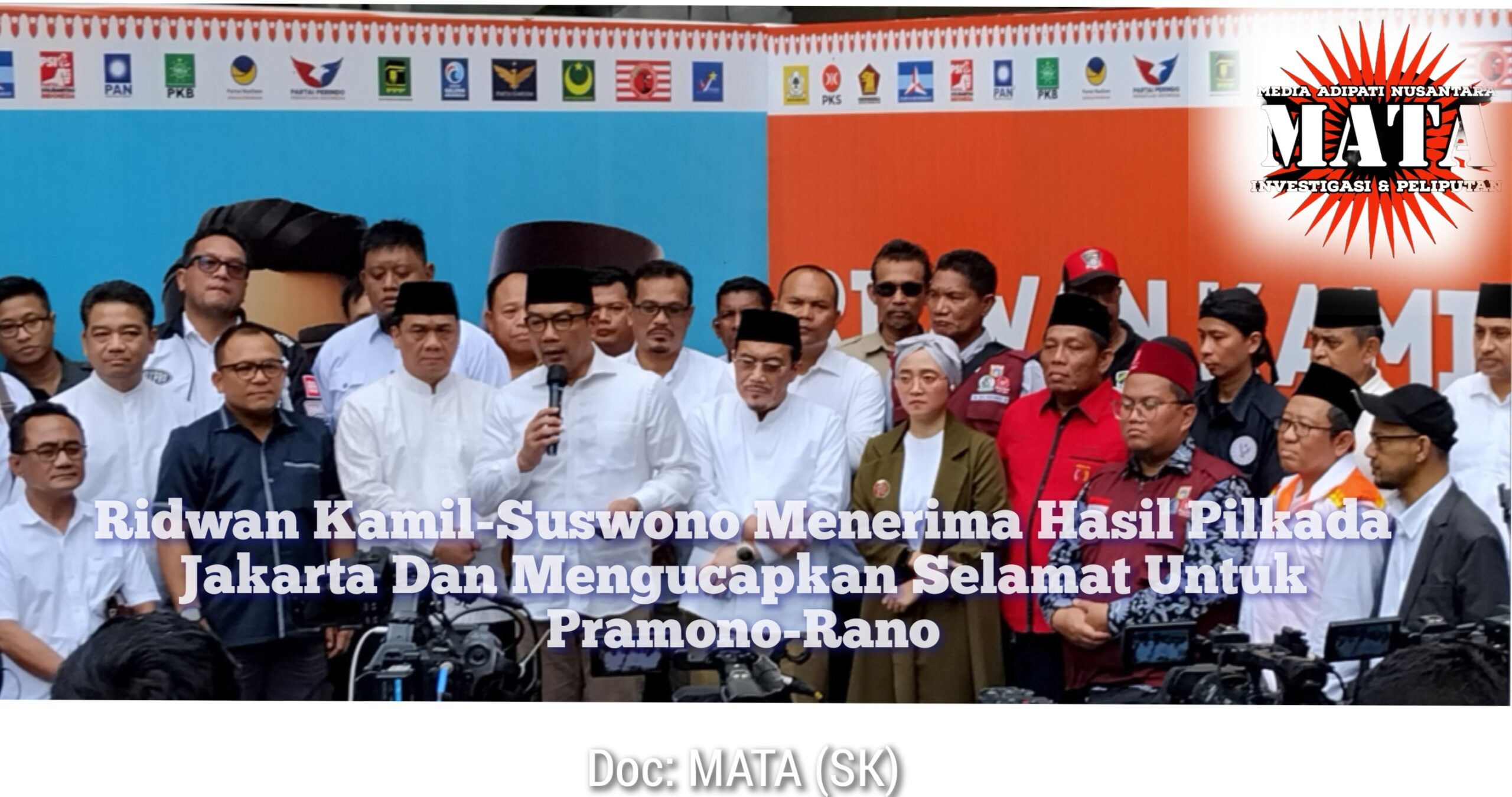 Ridwan Kamil-Suswono Menerima Hasil Pilkada Jakarta Dan Mengucapkan Selamat Untuk Pramono-Rano