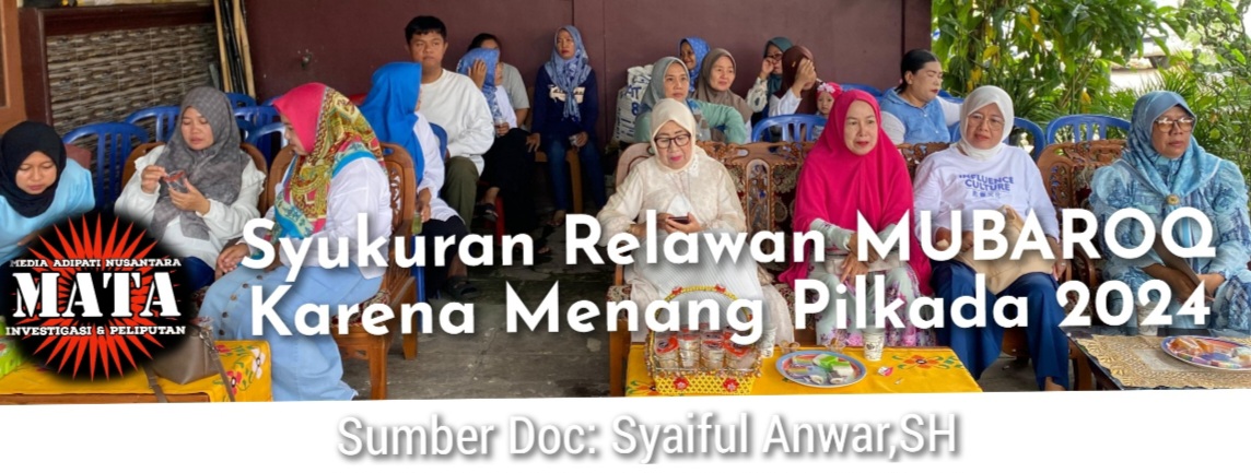 Syukuran Relawan MUBAROQ Karena Menang Pilkada 2024