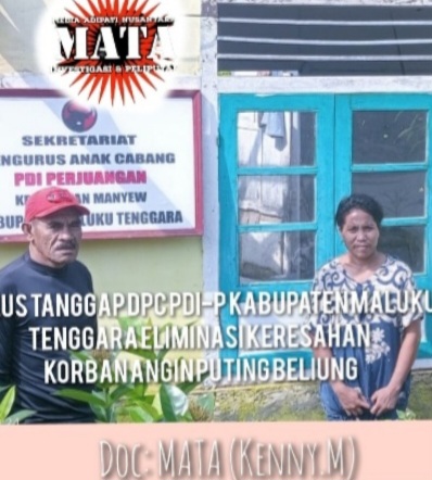 JURUS TANGGAP DPC PDI-P KABUPATEN MALUKU TENGGARA ELIMINASI KERESAHAN KORBAN ANGIN PUTING BELIUNG