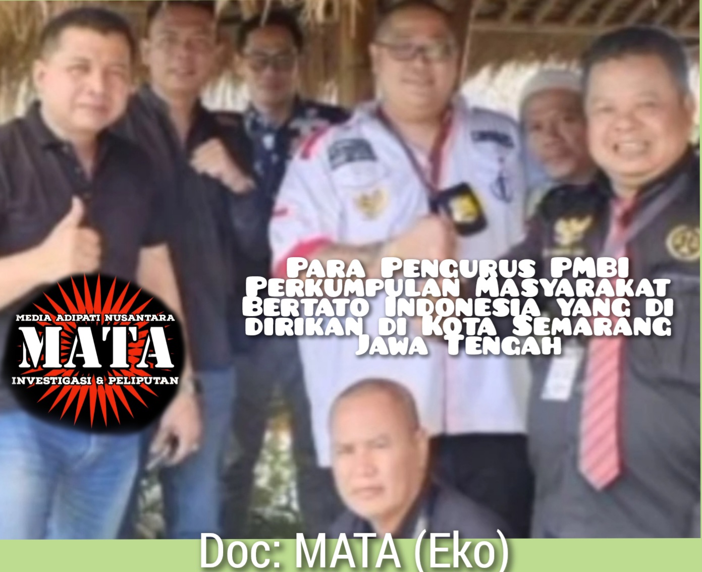 Para Pengurus PMBI Perkumpulan Masyarakat Bertato Indonesia yang di dirikan di Kota Semarang Jawa Tengah