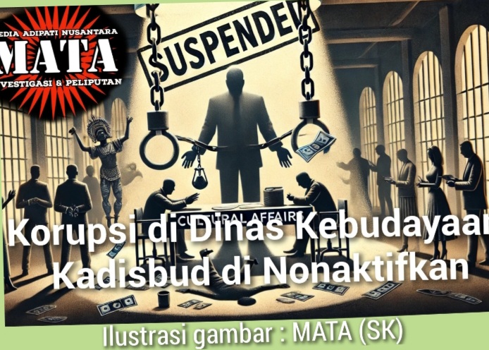 Korupsi di Dinas Kebudayaan, Kadisbud di Nonaktifkan