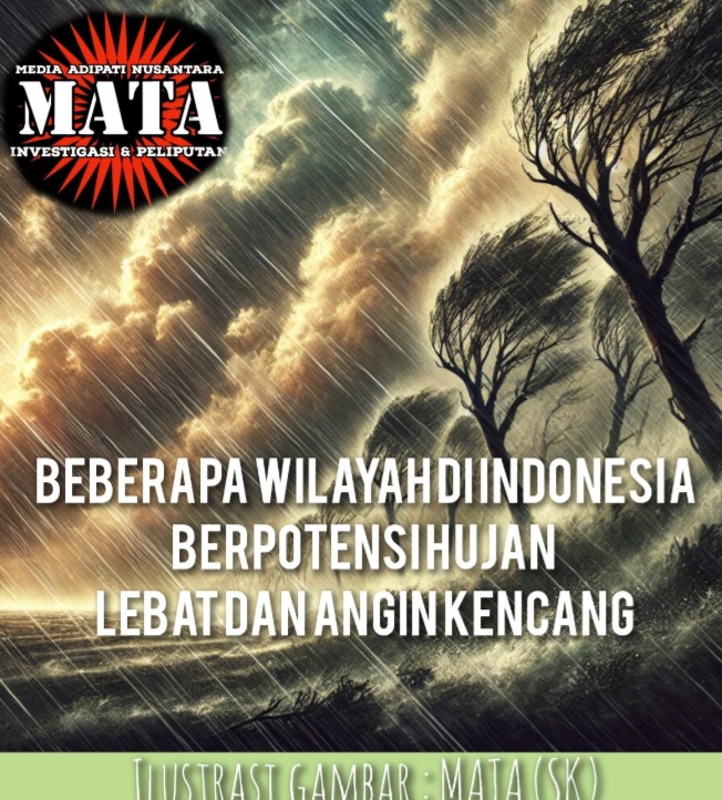 Beberapa Wilayah Di Indonesia Berpotensi Hujan Lebat dan Angin Kencang