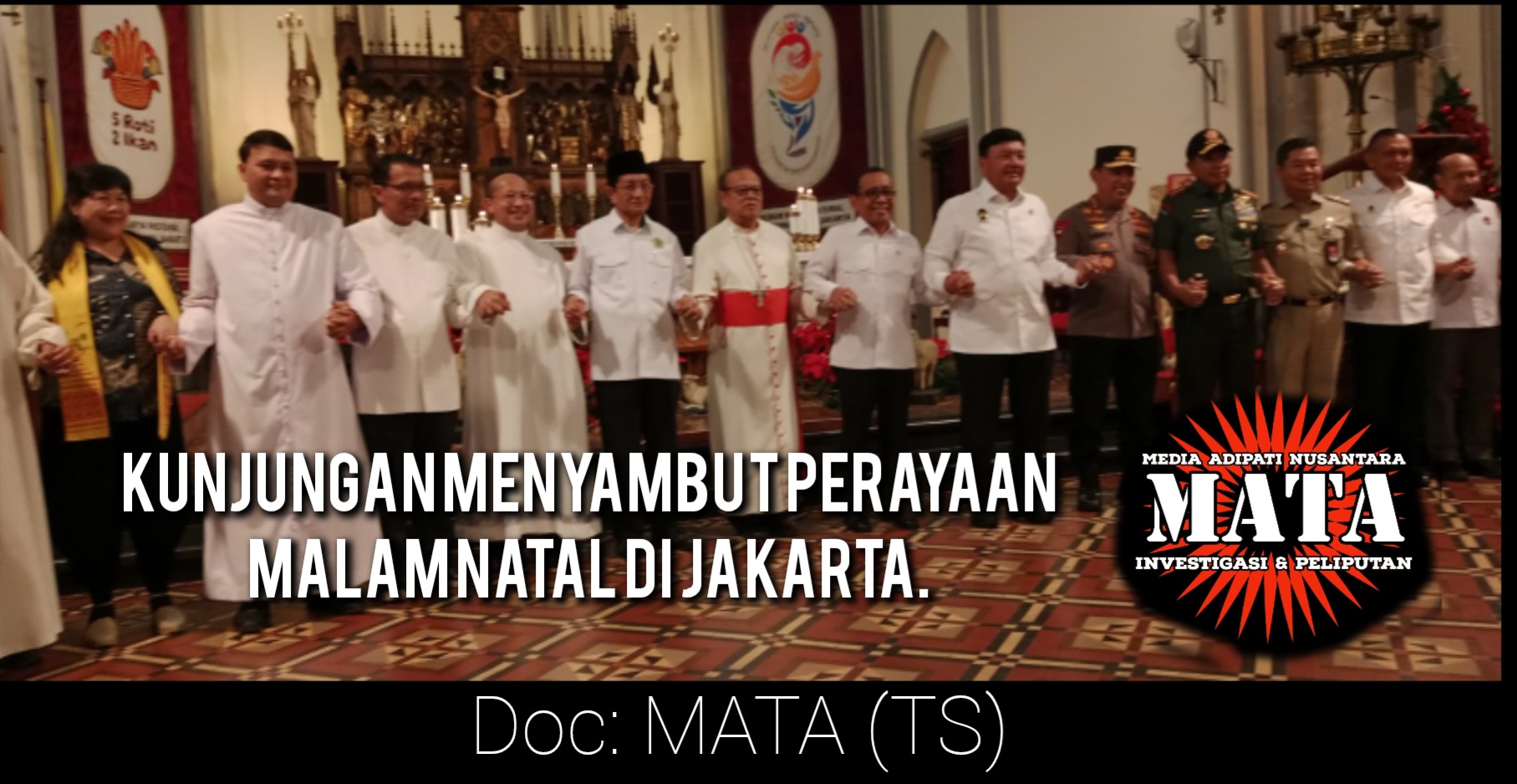 Kunjungan Menyambut Perayaan Malam Natal di Jakarta