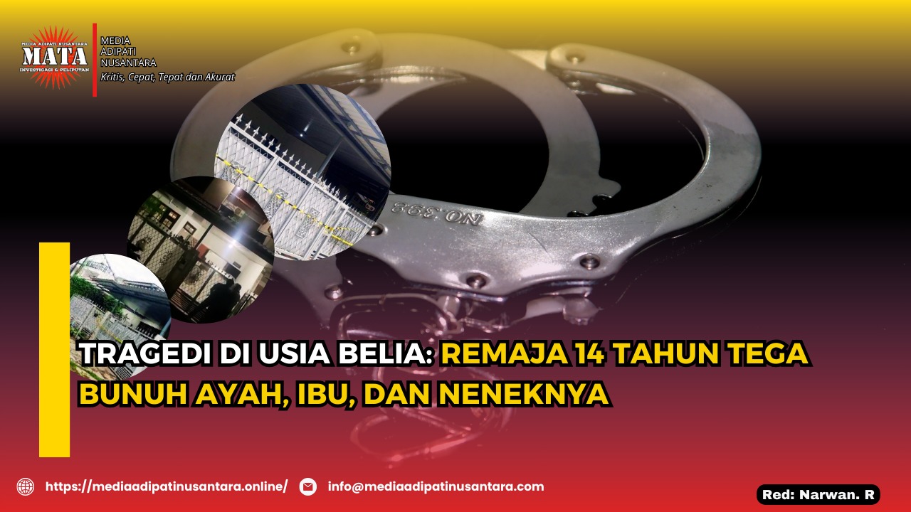 Tragedi di Usia Belia: Remaja 14 Tahun Diduga Bunuh Ayah, Ibu, dan Neneknya