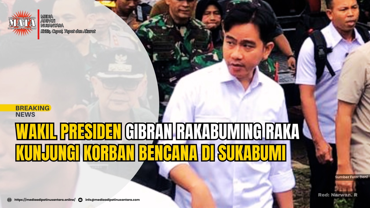Wakil Presiden Gibran Rakabuming Raka Kunjungi Korban Bencana di Sukabumi