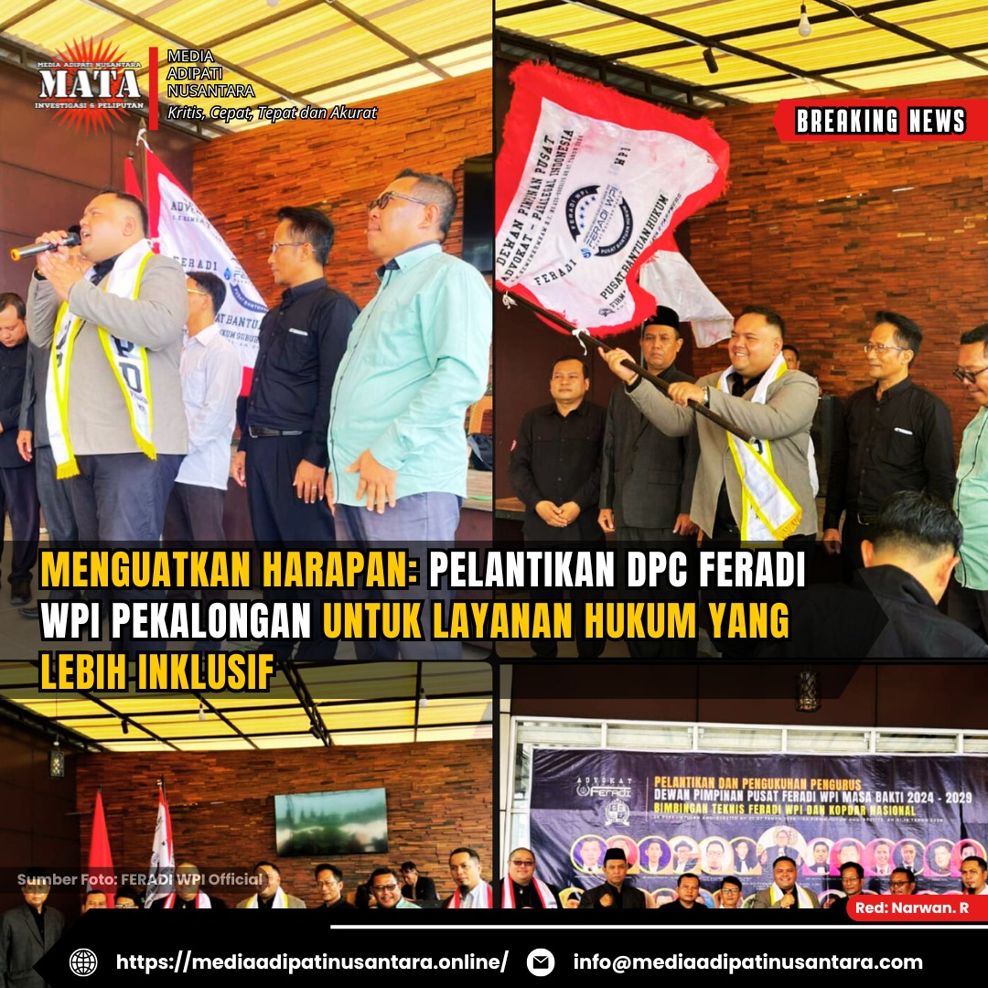 Menguatkan Harapan: Pelantikan DPC FERADI WPI Pekalongan untuk Layanan Hukum yang Lebih Inklusif