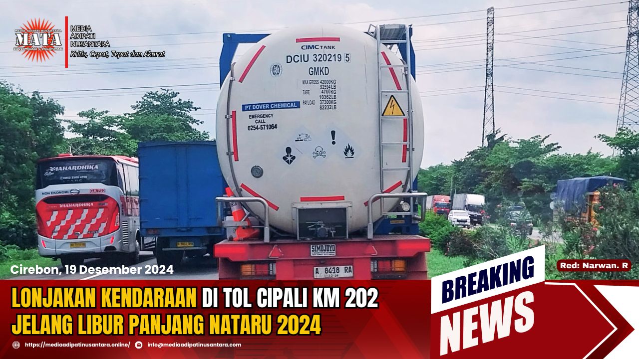 Lonjakan Kendaraan di Tol Cipali KM 202 Jelang Libur Panjang NATARU 2024
