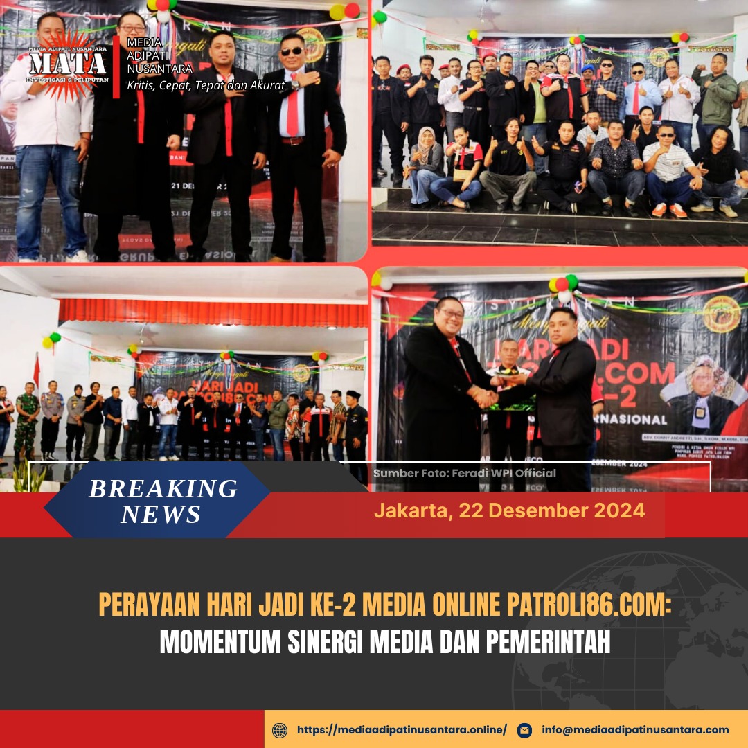 Perayaan Hari Jadi Ke-2 Media Online Patroli86.com: Momentum Sinergi Media dan Pemerintah