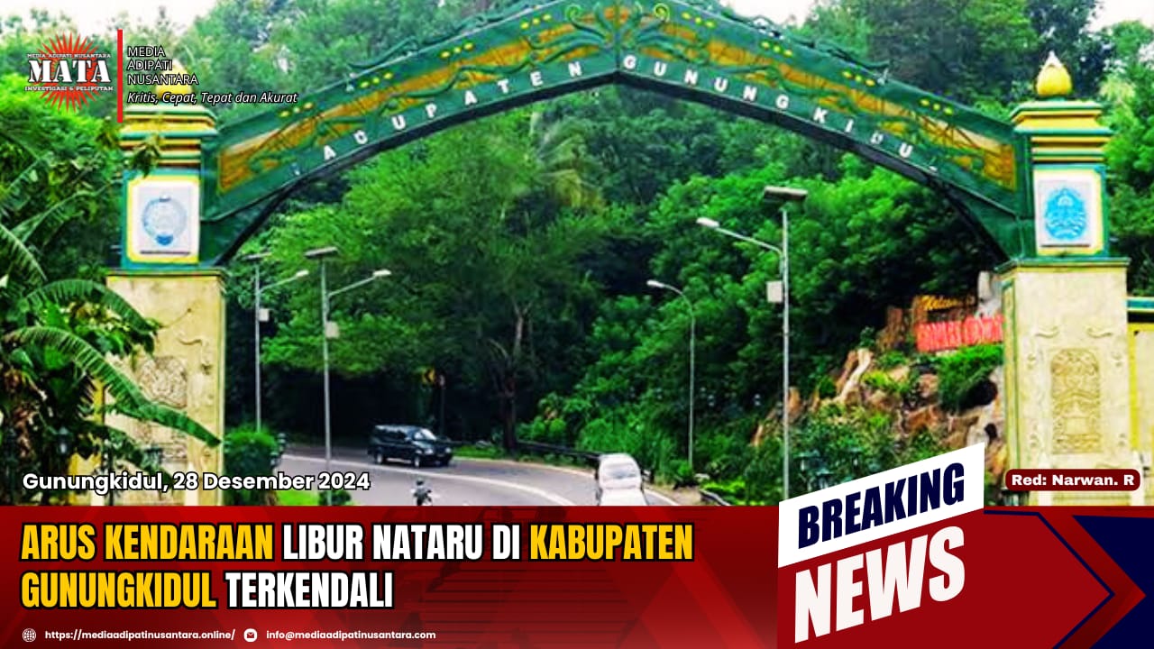 Arus Kendaraan Libur NATARU di Kabupaten Gunungkidul Terkendali