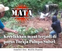 Kecelakaan maut terjadi di poros Toraja Palopo Sulsel