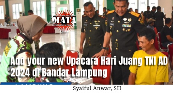 Upacara Hari Juang TNI AD 2024 di Bandar Lampung