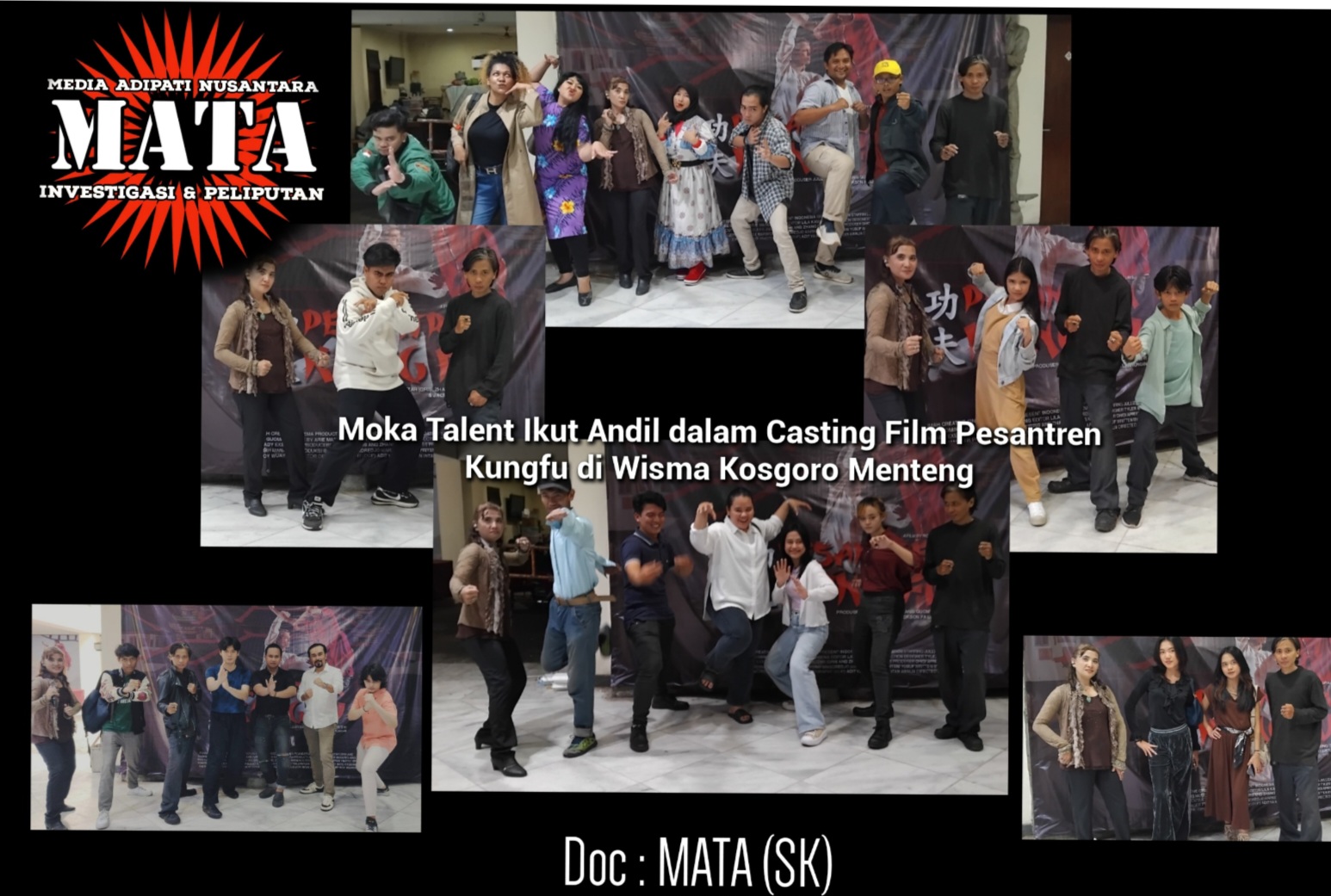 Moka Talent Ikut Andil dalam Casting Film Pesantren Kungfu