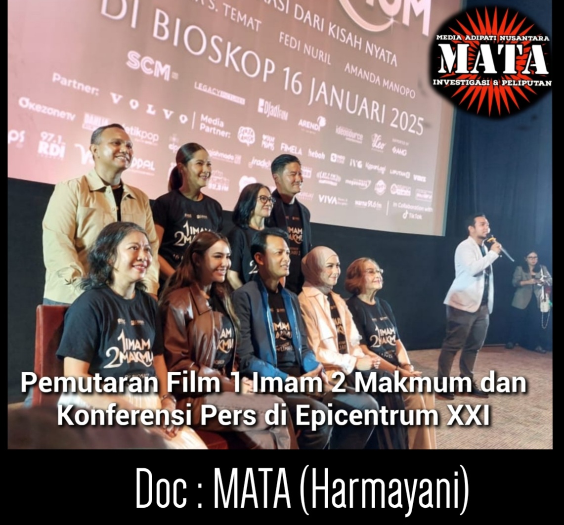 Pemutaran Film 1 Imam 2 Makmum dan Konferensi Pers di Epicentrum XXI