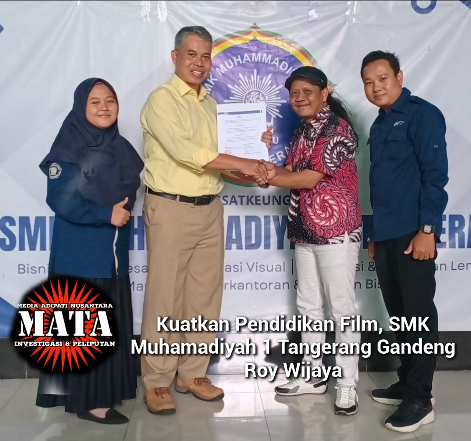 Kuatkan Pendidikan Film, SMK Muhamadiyah 1 Tangerang Gandeng Roy Wijaya