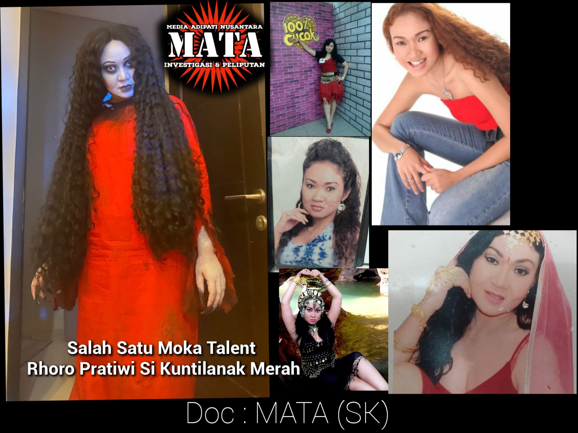 Salah Satu Moka Talent Rhoro Pratiwi Si Kuntilanak Merah